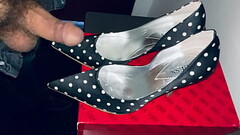 Angelas white dots heels Thumb