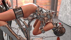 Slave in Metal Bondage Thumb