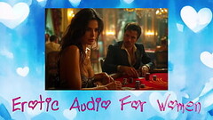 A guy keeps beating a  girl in a poker game, then he fucks her on the hotel bed, poker sex, Audio st Thumb