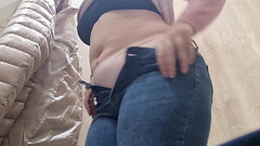 Your Italian stepmom'_s super hairy pussy in the clothing store Thumb