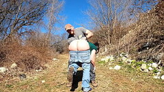 Unsuspecting wife - Pantsing wedgie prank Thumb