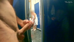 HOSTEL MIXED ROOM: shower flashing masturbation Thumb