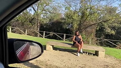 PORNOVATAS - Preciosa joven mulata se, sube sl coche co. Desconocido solo para follar Thumb
