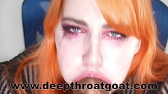 Hard Deepthroating Bad Dragon Causes Runny Teary Eyes Thumb