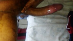 Dick strokes Thumb