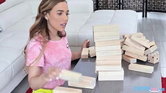 Huge Jenga with Alita Lee and Jon Jon Thumb