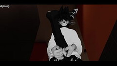 Jerking off my Fat Horse Cock in VRChat Thumb