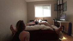 Milf Teases her Bound Boyfriend'_s Sensitive Feet and Cock (Part 1) Thumb