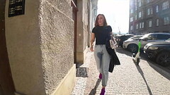 Wetting in her Jeans on the bridge Thumb