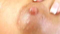 Cleo Banks, All Natural Gorgeous Brunette, solo Masturbation, Toys, Close-ups, Oils Tease#3 brunette Thumb