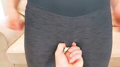 18 Years old Step Sister in YOGA PANTS gets FUCKED by her Step Brother !! Thumb