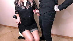 Cute Secretary Pleases Boss With A Wet Handjob Thumb
