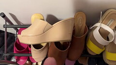 Cum on my girlfriend heels Two Thumb