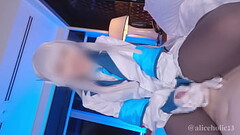 Blue Archive Ushio Noa Cosplay | 14-time consecutive edging with glove handjob POV video. aliceholic Thumb