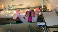 This sexy virgin panties were covering her pussy too much so I had to fix it Thumb