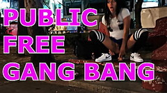 Public FREE GANG BANG en la calle, usada por 8 hombres en plena calle, me dejaron el hoyo bien abier Thumb