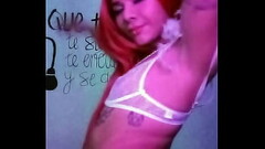 TS Angelique Monroe - hot dance in pink light Thumb