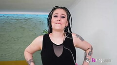 She wants ANAL, but needs a butthole-breaker! Chloe Funny and her hardcore fantasies Thumb
