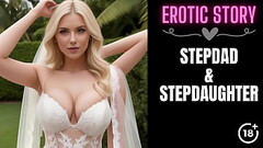 [Stepdad &amp_ Stepdaughter Story] Bride'_s Blow Job for Stepdaddy Part 1 Thumb