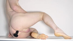 Nude Black Dildo Anal Cumshot Thumb