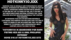 Hotkinkyjo in abandoned PGR barn fisting her ass &amp_ anal prolapse extreme Thumb