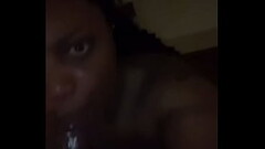 Ebony thot giving good head Thumb