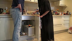 British Plumber Fucks Muslim Milf In Her Kitchen Thumb