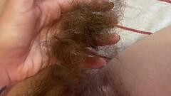 TRIMMING MY SUPER LONG PUSSY HAIR CLOSEUP Thumb