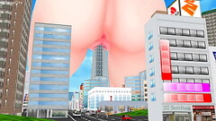 Riding the SkyTree (Giantess/Size Fetish) [MMD] Thumb