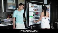 PrimalFam-Exotic Milf Having a Second Round with her Stepson at Kitchen, Kourtney Kai, Myles Long Thumb