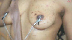 Nylons &amp_ Nipple Clamps: Soft Focus Tease Thumb