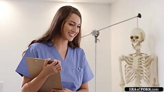EraOfPorn.com - Guy anal fucks nurse in front of stepmom Thumb