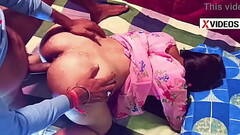 Slim Desi girl Dogg style Hard creampie fucked Thumb