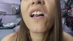 Black bubble gum loud chewing (asmr) Thumb