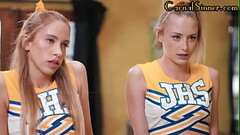 Anal cheerleader babes 3some fucked in ATM anal action Thumb