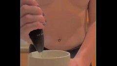Amateur Petite Hot Blonde Wife Makes Coffee Topless! Thumb