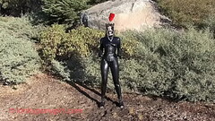 Latex Ponygirl Training Outdoors Thumb