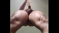 Macho das Coxas Peludas Grossas Gozando Thumb