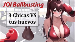 Audio JOI CBT - 3 Boxeadoras VS tus huevos. Thumb