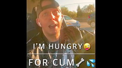 I was on the road in Sacramento one afternoon and wanted to swallow several cum loads. And that is e Thumb