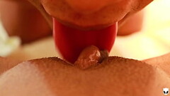 Close up Pussy Eating Big clit licking until Orgasm POV Khalessi 69 Thumb